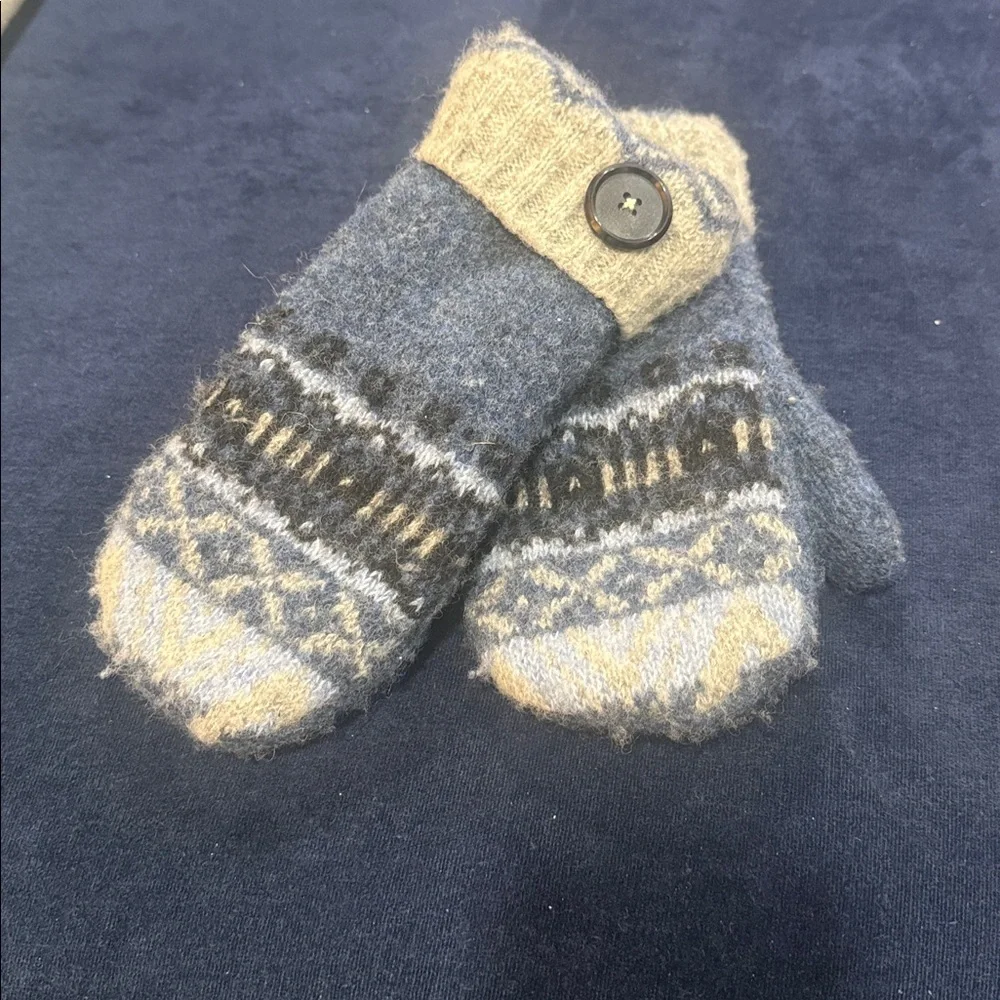 Handmade Fair Isle Thick Winter Mittens